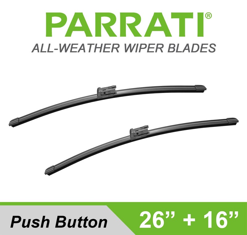 PARRATIÂ® 26 Inch & 16 inch of High Performance Premium All-Season Automotive Replacement Front Windshield Wiper Blades for Lexus NX200t NX300 Impreza Crosstrek Easy DIY Install (Set of 2) - Image 2